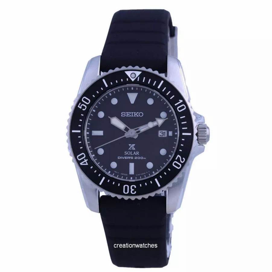 Menn Seiko  | Seiko Prospex Compact Scuba Solar Diver'S Sne573 Sne573P1 Sne573P 200M Herreklokke